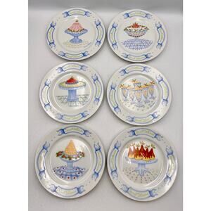 Vintage Dessert Dick Meng Design Joanna Hansen Art Cakes,Tarts,Parfaits Plates